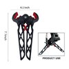 - QI HUO JU - Archery Bow Stand Folding Compound Bow Jack Kickstand Wide Limbs Bow Clamp Stands Ground Holder for Outdoor Hunting Shooting Accessories (Standard)