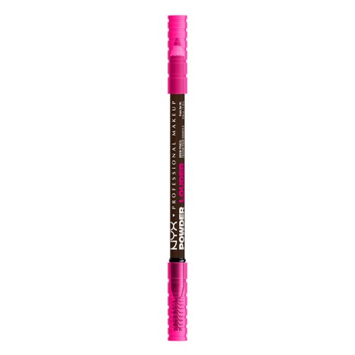 NYX PROFESSIONAL MAKEUP Brow Powder Louder Eyebrow Pencil, Brow Pencil with Buildable Volume For Up To 12HR Wear, Vegan Formula - Brown