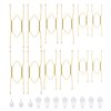 Bilillo 12 Pieces Stainless Steel Decorative Wire Plate Holders, 6/8/10 Inches Invisible Wall Plate Hangers, 3 Sizes Home Decoration with Wall Hooks for Antique Plates and Arts (Gold)