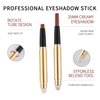 Vodisa Eyeshadow Stick, Cream Eyeshadow Pencil Crayon, Smooth High Pigmented Eye Shadow Pen, Waterproof Long Lasting Highlighter Eye Makeup Set Champagne Rose Shimmer