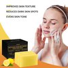 VALITIC Brightening Lemon & Turmeric Kojic Acid Soap with Vitamin C, Retinol, Collagen - Original Japanese Complex Infused with Hyaluronic Acid, Vitamin E, Shea Butter, Castile Olive Oil (3 Pack)