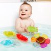 AMCHSURI Baby Bath Toys for Kids Ages 1-3, 11 PCS Mold Free Toddler Bath Toys for 2-4 Bathtub Water Toys, Bath Toys for Babies 6-12-18 Months, Water Table Accessories