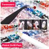 Nail Art Rhinestones Nail Gemstones, 810Pcs Mix Shaped Flatback Crystals Diamonds,with Tweezers and Picking Rhinestones Pen,for DIY Craft Makeup Dressup Manicure Decoration Clothes Shoes(Pink)