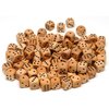 WE Games Wooden Dice Set with Rounded Corners - Pack of 100 Bulk Dice, 16mm Dice, Black Pips for Board Games, Gaming Dice Sets, Standard 6 Sided Dice Set for Adults
