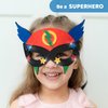 jackinthebox Superhero DIY Costume Art and Craft Kit, Make a Cape, Mask and Cuffs, Best Gift for Boys Ages 5 6 7 8 Years, 3 Craft Projects in 1 Box