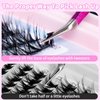 DIY Lash Extensions Tray Mixed Length Affordable 480pcs Eyelash Self Application At Home Faux Mink Clusters Wispy Natural False Eyelashes Reusable Kimeyelashes (Wispy Natural Tray)