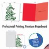 The Best Card Company - 10 Boxed Holiday Cards for Christmas - Fun Assorted Notecard Set, Bulk Variety Pack (4 x 5.12 Inch) - Just Fir You M5019