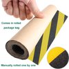 ZUEXT 2 Pack 9" x 33" Skateboard Grip Tape Sheets, Bubble Free Waterproof Black and Yellow Stripes Scooter Griptape, Sandpaper for Rollerboard Stairs Pedal Pistol Wheelchair Steps(84x23cm)