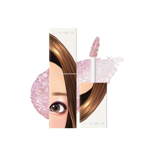 AMTS Webtoon True Beauty - 04 Dear Jasmine | Liquid Chunky Glitter Eyeshadow | Highlighter, K-Drama Korean Makeup, Pigmented, Long Lasting Shimmer