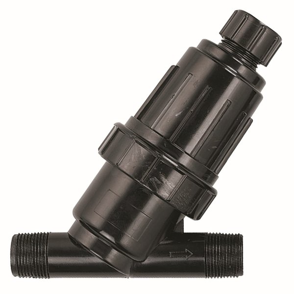 Orbit 67736 3/4" MPT Drip Irrigation Drip Y-Filter, Black, 1 Count (Pack of 1)