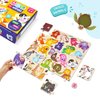 LoveDabble Learn ABC with Animals: Match & Bingo Delight! Dive into a 50+ Piece Puzzles, Learn Letters by Matching with Animals | Birthday Gifts for Kids