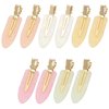 Mini Skater 10Pcs 2.4"No Crease Hair Clip No Bend Hair Clips Flat Duckbill Hair Barrette for Hair Styling and Makeup Application,Gradient Color