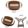 Hapdoo Brown Football Hair Clips, Football Hair Claw Clips Game Day Rugby Hair Accessories Gifts for Women Girl