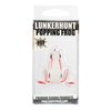 Lunkerhunt Frog Fishing Lure for Bass Fishing | Popping Frog 1/4 oz | Topwater Fishing Bait with Weedless Hooks, Hollow Body (Wounded)