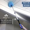 EVERSPROUT Twist-On Cobweb Duster (Soft Bristles) | Indoor & Outdoor use Brush Attachment | Fits Standard 3/4 inch Threaded Poles | Brush Only (Pole Sold Separately) | Spider Cobweb Duster Head
