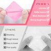 NXJ INFILILA 1080PCS Lint Free Nail Wipes Kit - Pink Gel Nail Polish Remover Set With 1PCS Acetone Pump Dispenser Bottle 200ml(6.8oz) for Professional Soak Off Gel Nail Polish Nail Remover