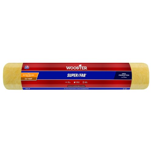 Wooster Brush R243-18 Super/Fab Roller Cover, 1-1/4-Inch Nap, 18-Inch , Yellow