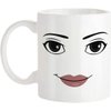 Fonhark - Funny Gamer Mug Set, MAN FACE Mug, WOMAN Face Mug, Birthday Mug, (Pack of 2), 11 Oz Novelty Coffee Mug/Cup, White