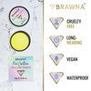 BRAWNA Pro PMU Mapping Kit for Eyebrows and Lips, 1 Countour Yellow Mapping Paste, 1 Yellow Mapping String, 1 Angled Eyebrow Brush