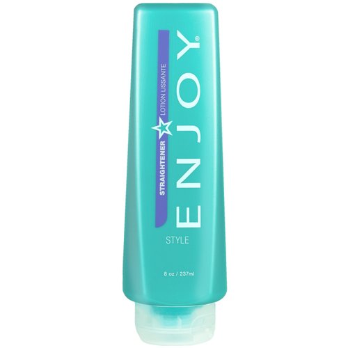 ENJOY Straightener, 8 Oz. - Hair Styling Cream, For All Hair Types, Straighten and Control, Soft and Smooth, Curly Hair Products