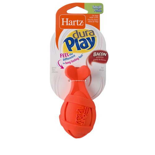 Hartz Dura Play Bacon Scented Rocket Dog Toy, Small , 1 Count