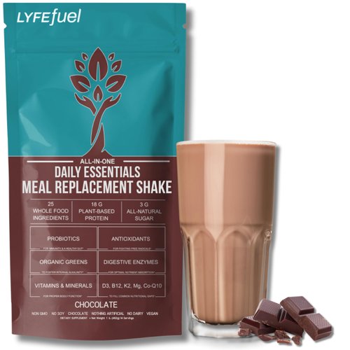Meal Replacement Shake - Nutritious Plant Based Organic Protein Powder (Chocolate, 24 Servings) - Meal Replacement & Snack for Breakfast - Keto, Vegan, Low Carb, Soy-Free, Gluten-Free