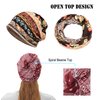 Chemo Caps for Women, Cotton Chemo Headwear Cute Beanie Hats for Cancer Patient Thin Beanies Slouchy Retro Tribal Printed Hair Covering Head Scarf Dual Use Boho Hats