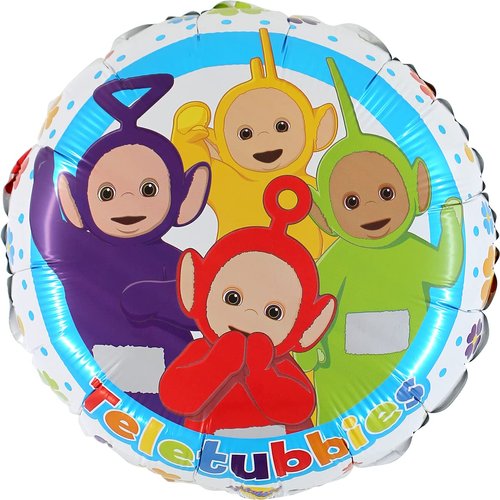 Toyland® Teletubbies 18" Round Shaped Foil Balloon -Tinky Winky, Dipsy, La La, Po - Children's Party Decorations
