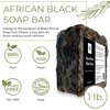 HalalEveryDay - Raw African Black Soap from Ghana, Black Soap with Shea Butter, Black African Soap for Nourished Skin, Natural African Black Soap Bar, 1 lb.