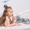 Gadpiparty Stuffed Cats Plush Cat Doll, Realistic Soft Plush Cat Toy for Kids Adults Boys and Girls, Stuffed Animals Cat Doll for Kids Birthday (Grey, 12 Inch) Cat Stuffed Animals