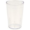 Carlisle FoodService Products 55268107 Stackable ShatterResistant Plastic Tumbler, 8 oz., Clear (Pack of 6)