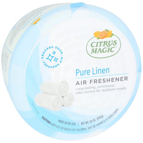 Citrus Magic Odor Absorbing Solid Air Freshener, 1.25 Pound (Pack of 1), Pure Linen, 20 Ounce