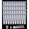 FALADOO 25Pcs 10 ml Lip Gloss Balm Tubes Refillable Empty Tubes Clear Cosmetic Containers Soft Tube (25Count (Pack of 1))