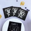 CHANGCAO50Pieces BlackandSilver30th Birthday Napkins30th Wedding Anniversary Napkins30th Birthday Decorative Men's and Women's Party Supplies Cocktail Napkins in a black, Cheers to 30 Years