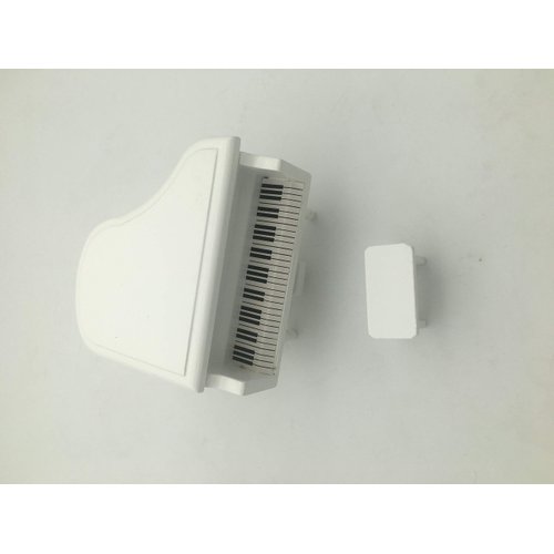 EatingBiting Dollhouse Miniature Doll Piano with Chair,1:12 Dollhouse Miniature Furniture White Piano with Chair Dollhouse Miniature 1:12 Scale Fairy Doll Home Scene, Elegant Vivid