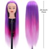 Mannequin Head with Hair, Beauty Star Doll Head for Hair Styling, 29.5" Long Syntheic Hair Cosmetology Hairdressing Training Practice Manikin Head with Clamp Stand and Braiding Kit for Girls