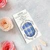 Blue Press on Nails Extra Short Fake Nails Square Petite Solid Color Acrylic Nails Baby Blue Short False Nails with Designs Light Blue Reusable Artificial Stick on Nails for Women Girls DIY Manicure