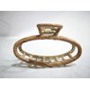 Generic Faux bamboo wood medium/small metal oval hair claw clip barrette