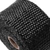 big-autoparts 2 inch by 16.5 feet Exhaust Manifold Heat Wrap Thermal Wrap Tape and Stainless Ties Kit,Black