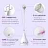 SMALLSHS LED UV Nail Lamp, Mini Lotus Hands Free Light Rotatable Nail Dryer Quick Dry Nail Polish Curing Lamp Gooseneck Flash Cure Light for Home DIY & Salon Manicure Decor