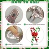 HAIMITI 3pcs Christmas Balloons Christmas Candy Canes Aluminum Foil Balloons Red Green Big Balloons Cute Cartoon Arch Kit For Christmas Kids' Party Supplies Accessories
