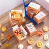 Vawuz 175PCS Miniature Courier Box Set Shopping Mall Shipping Boxes Mini Supermarket Handcart Models 1:12 Food Drink Bottles Cans Dollhouse Pretend Play Kitchen Game Party Accessories Toys Doll House