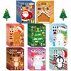 32 PCS Christmas Stickers for Kids Make-a-face Sticker Make Your Own Characters Mix and Match Sticker Sheets with Full Body Design Christmas Gift Stickers for Craft, Christmas Goodie Stocking Stuffers