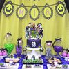 Villains Movie Birthday Party Supplies, Villains Theme Birthday Party Decorations, Includes Cupcake Toppers Banner ,18 Balloons,Villains Halloween Theme for Birthday Party