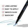 evpct 1Pcs Royal Blue Glitter Glittering Diamond Shimmer Liquid Eyeliner Eye Makeup Pencil Set, Sparkle Shimmer Colored Eyeliner Pen Waterproof Smudge Proof Long Lasting High Pigmented 04#