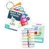Carson Dellosa Be Clever Wherever Things on Rings Ready for School! PreK-Kindergarten, Book Ring and Early Learning Alphabet, Numbers, Seasons, Colors, Shapes, Sight Words Flash Cards (16 pc)