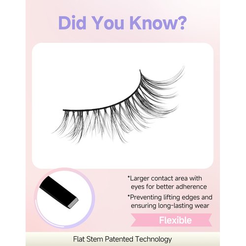 Wispy Eyelashes Natural Lashes Natural Eyelashes Fake Lashes Natural False Eyelashes Strip Lashes Wispy Lashes Flared-01