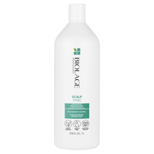 BIOLAGE Scalp Sync Anti-Dandruff Shampoo | Targets Dandruff, Controls The Appearance of Flakes & Relieves Scalp Irritation | For Dandruff Control | Paraben-Free | Vegan