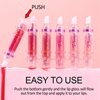 Erinde 3 Colors Lip Plumping Booster, Spicy Lip Plumper Gloss Lip Plumping Oil, Ultra-Hydrating & Nourishing Plump and Pout Lip Plumper, Glossy Finish Fuller Natural Lip Gloss for Women Girls
