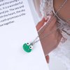 Iaceble Bohemia Green Frog Choker Necklace Cute Frog Pendant Necklace Animal Frog Necklace Tiny Frog Head Necklace Chain Jewelry for Women and Girls